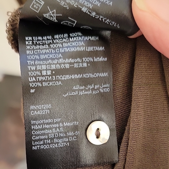 H&M Green Buttoned V-Neck Sundress - Picture 5 of 5